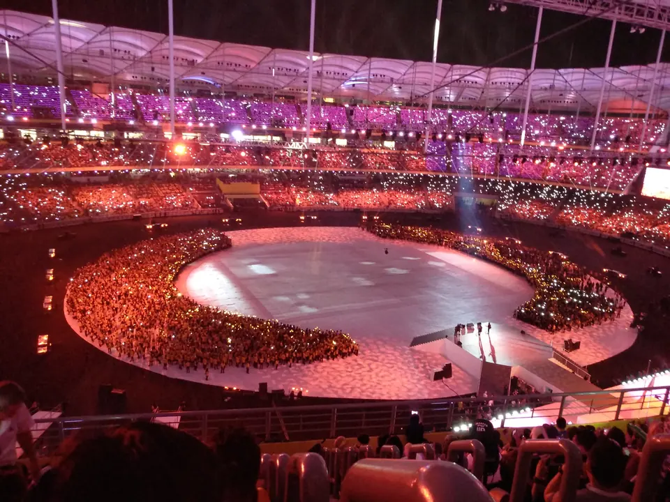 Concert night at Bukit Jalil National Stadium, a short walk from VVIP Homestay